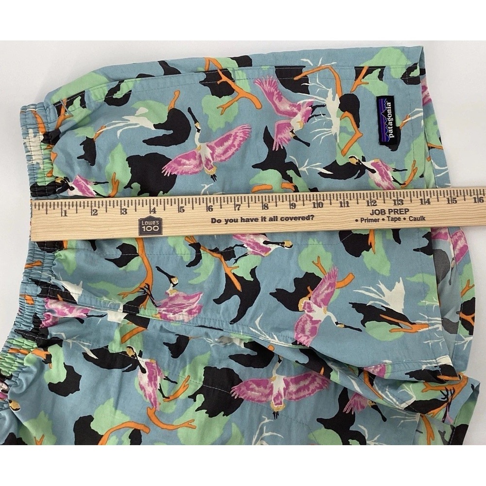 Patagonia Baggies Mens Size S Spoonbills Big Sky Blue Shorts STY57021SP20 - Picture 8 of 9